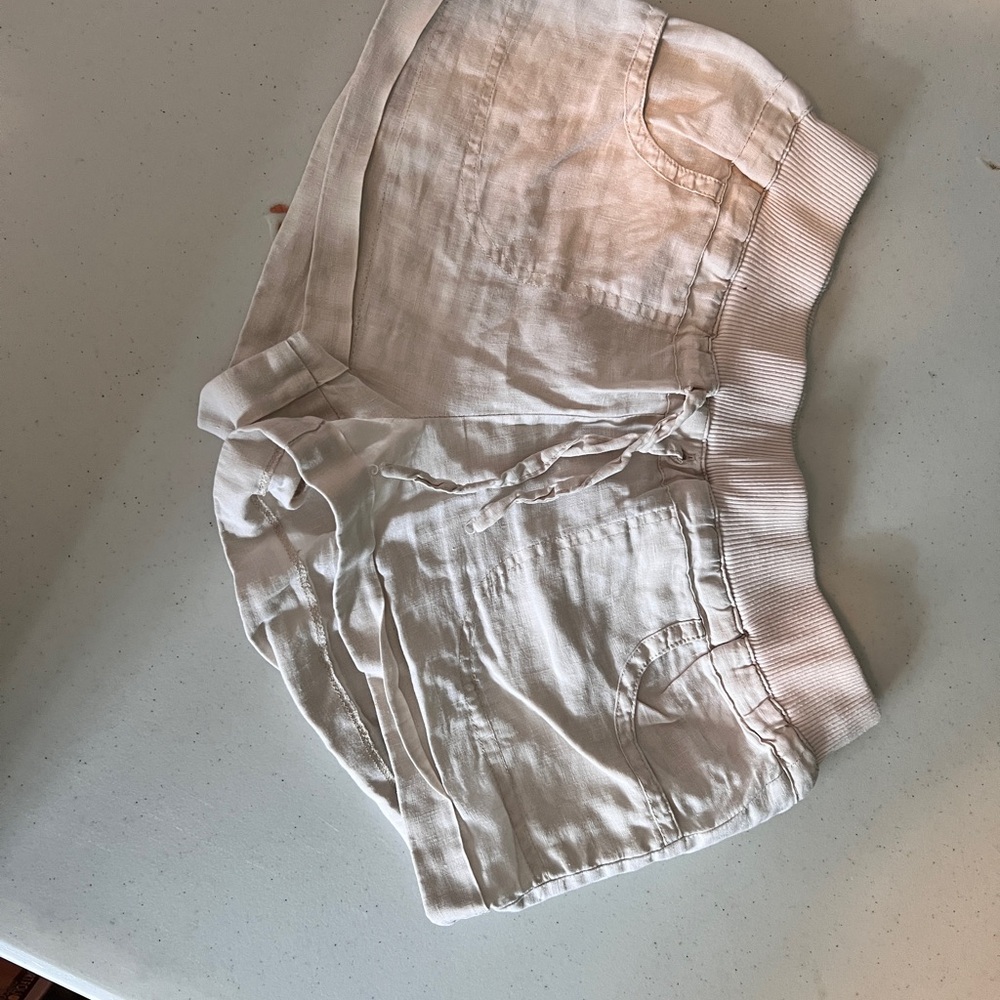 Casual Cream Shorts